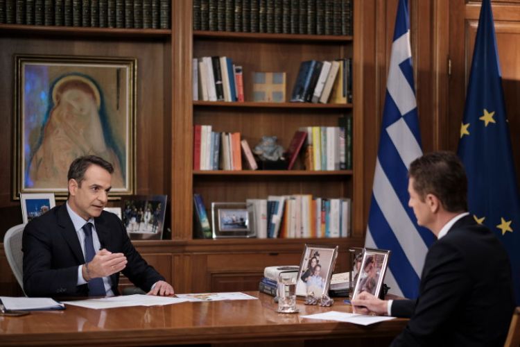 Συνέντευξη του Πρωθυπουργού Κυριάκου Μητσοτάκη στον τηλεοπτικό σταθμό Alpha και τον δημοσιογράφο Αντώνη Σρόιτερ