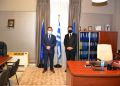 Ο Υφ. Ψηφιακής Διακυβέρνησης Γ. Γεωργαντάς με τον πρόεδρο του Αλεξάνδρειου Δ. Πασχάλη
