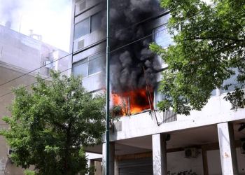 Πυρκαγιά σε όροφο κτιρίου γραφείων επί της οδού 3ης Σεπτεμβρίου στην Αθήνα