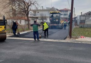 Ασφαλτόστρωση οδών πέριξ του 19ου Δημοτικού Σχολείου