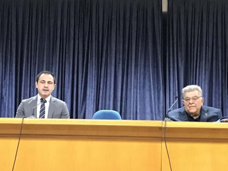 Κατερίνη: Ο Πρόεδρος της Πανελλήνιας Πατριωτικής Ένωσης  Πρ. Εμφιετζόγλου