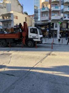 Κατερίνη: Τα φανάρια της κεντρικής πλατείας