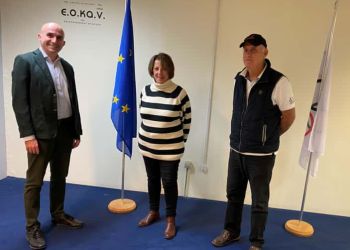 Συνάντηση του Διοικητή Δρ Γρηγόρη Λέων με την Πρόεδρο της Ελληνικής Ιστιοπλοϊκής Ομοσπονδίας Νίκη Αναστασίου