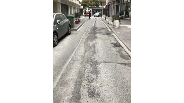 Οι δρόμοι στο κέντρο της Κατερίνης  είναι  σε κατάσταση  αποδρομής