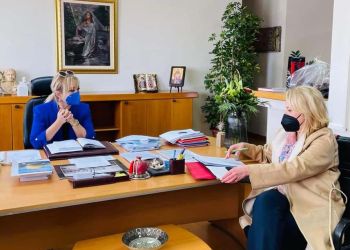 Εθιμοτυπική επίσκεψη της Ρένας Δούρου, στην Περιφερειακή Ενότητα Πιερίας