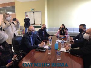 Η Υφυπουργός Υγείας Ζωή Ράπτη στο Νοσοκομείο Κατερίνης