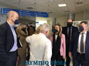 Η Υφυπουργός Υγείας Ζωή Ράπτη στο Νοσοκομείο Κατερίνης