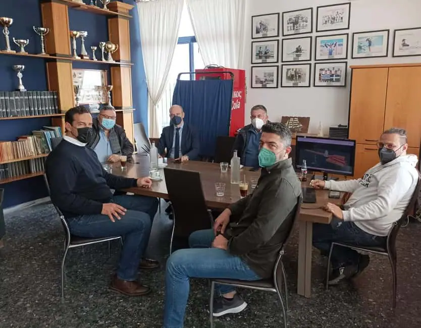 Ναυτικός Όμιλος Κατερίνης: Επίσκεψη του βουλευτή Πιερίας κύριου Μπαραλιάκου Φώντα και του προέδρου του Λιμενικού ταμείου κύριου Μπουσνάκη Αστέριου