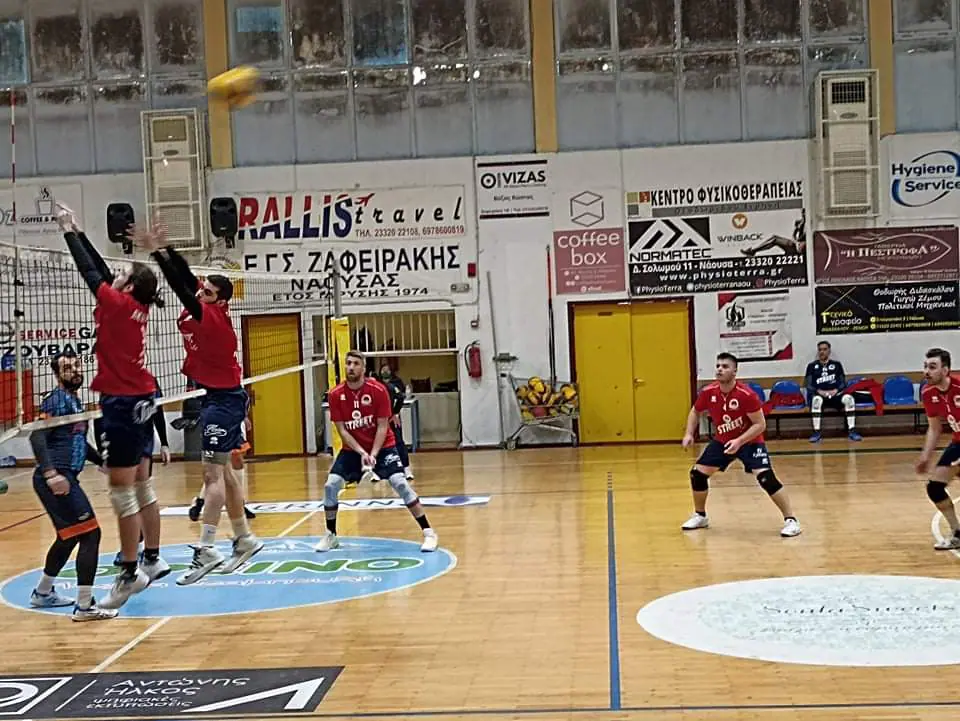 Ζαφειράκης Νάουσας - Αίολος Κατερίνης 0-3(15-25,21-25,18-25) Ζαφειράκης Νάουσας – Αίολος Κατερίνης