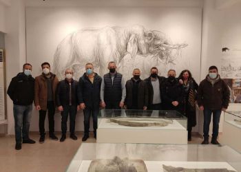 Επίσκεψη του Δ.Σ. Αθανάσιου Λιακόπουλου στο Εκθετήριο «ΜΑΣΤΟΔΟΝΤΑΣ - ΝΕΟΚΑΙΣΑΡΕΙΑ»