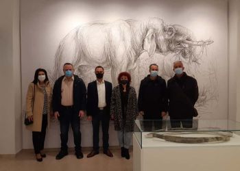 Επίσκεψη του Προέδρου του Δ.Σ. Θ. Τερζόπουλου και της Αντιδημάρχου Τουρισμού Μ. Τερζίδου στο Εκθετήριο του «ΜΑΣΤΟΔΟΝΤΑΣ»