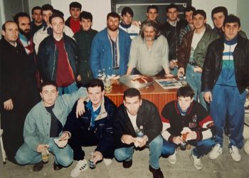 Η κοπή της πρωτοχρονιάτικης πίτας των κυανόλευκων