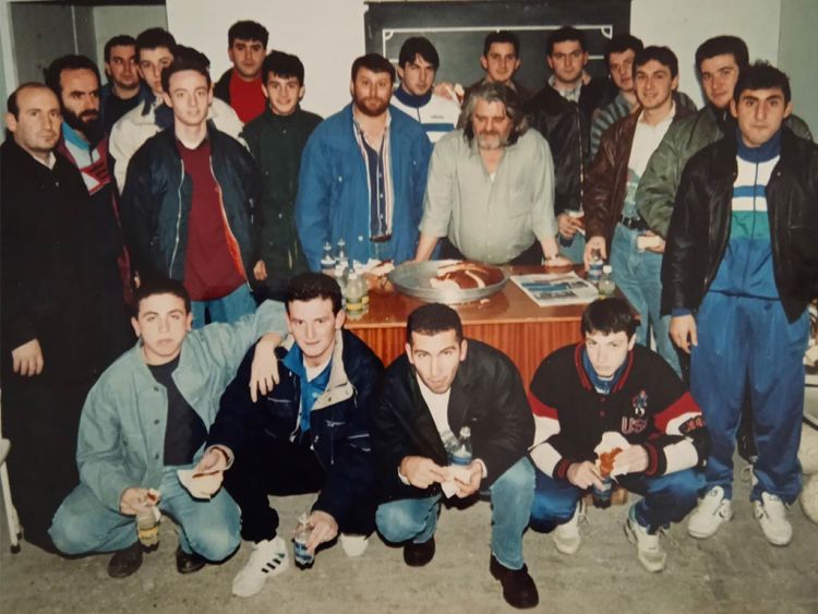 Η κοπή της πρωτοχρονιάτικης πίτας των κυανόλευκων