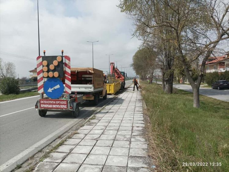 ΠΕ Πιερίας: Εργασίες συντήρησης στο επαρχιακό οδικό δίκτυο