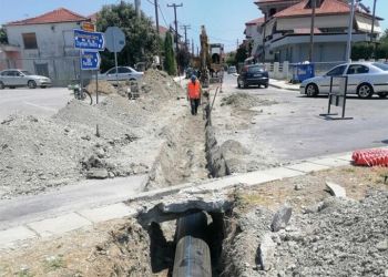 Κατερίνη: Οι αγωγοί μεταφοράς νερού