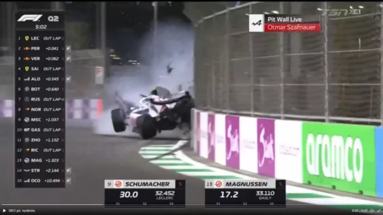 Formula 1: Τρομακτικό Ατύχημα Για Τον Μικ Σουμάχερ
