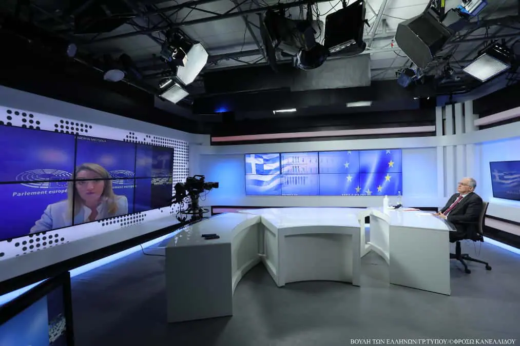 Τηλεδιάσκεψη των Προέδρων των εθνικών Κοινοβουλίων των κρατών μελών της Ε.Ε. με τον Πρόεδρο του Κοινοβουλίου της Ουκρανίας