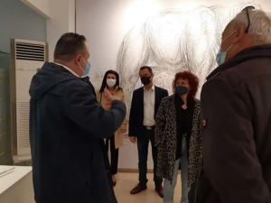 Επίσκεψη του Προέδρου του Δ.Σ. Θ. Τερζόπουλου και της Αντιδημάρχου Τουρισμού Μ. Τερζίδου στο Εκθετήριο του «ΜΑΣΤΟΔΟΝΤΑΣ»