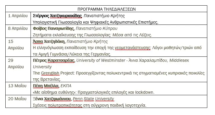 Μεταπτυχιακό Πρόγραμμα «Ελληνική Γλώσσα και Λογοτεχνία» του Ανοικτού Πανεπιστημίου Κύπρου Μεταπτυχιακό Πρόγραμμα «Ελληνική Γλώσσα και Λογοτεχνία» του Ανοικτού Πανεπιστημίου Κύπρου