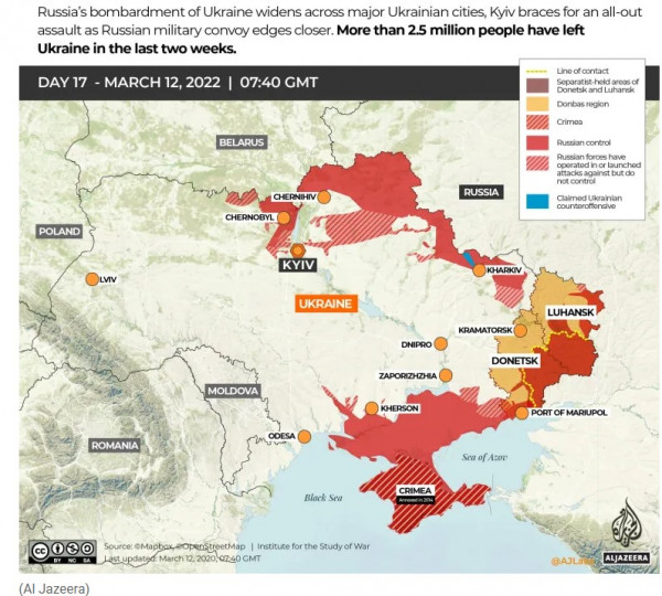 Πόλεμος στην Ουκρανία: Το ιστορικό της σύγκρουσης σε χάρτες και αριθμούς