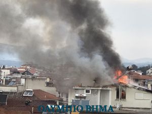 Κατερίνη: Πυρκαγιά σε σπίτι στη περιοχή Βατάν κοντά στον Άγιο Γεώργιο (αποκλειστικό - vid+img)