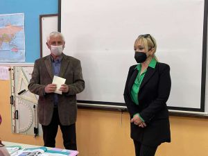 Επίσκεψη της Αντιπεριφερειάρχη Πιερίας στο Δημοτικό Σχολείο της Βροντούς