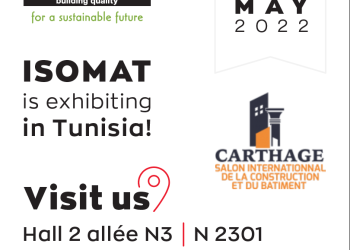 Η Isomat  συμμετέχει στην  15η « salon Professionnel De La Construction Et Du BÂtiment Carthage »