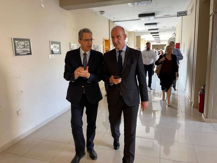 Ο Υφυπουργός Παιδείας Άγγελος Συρίγος στην  Κατερίνη