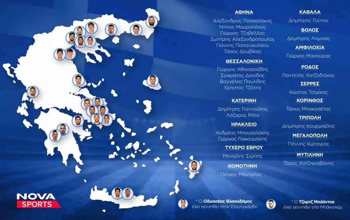 Nations League: Ο Χάρτης Της (Εθνικής) Ελλάδας – Με 2 Εκπρόσωπους Η Κατερίνη (Pic)