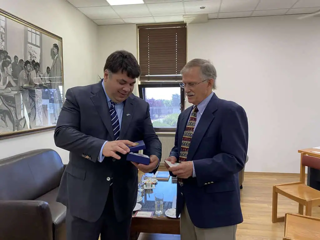 Στην Αμερικανική Γεωργική Σχολή, ο νέος Πρέσβης των Η.Π.Α., George Tsunis Στην Αμερικανική Γεωργική Σχολή, ο νέος Πρέσβης των Η.Π.Α., George Tsunis