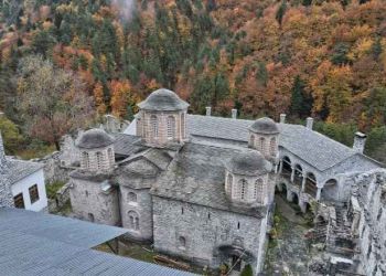 Άγιος Διονύσιος εν Ολύμπω: Η αναστήλωση ενός «πληγωμένου» μοναστηριού