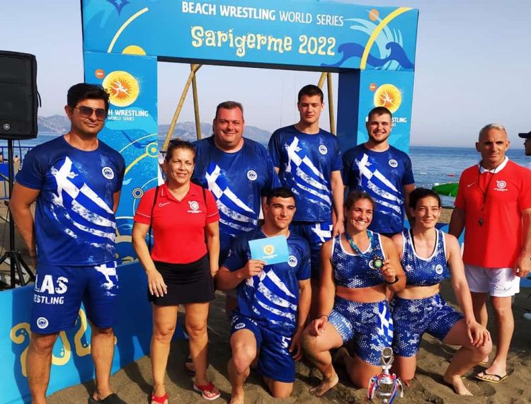 Πολύ καλά πλασαρίσματα στην Τουρκία Εθνική μας ομάδα Πάλης στην άμμο