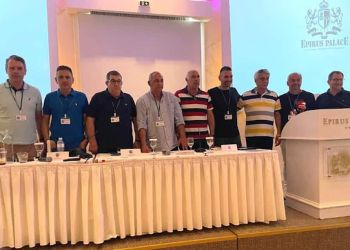 Στέλιος Καλαϊτζίδης και Παναγιώτης Παρασίδης στην Γενική Συνέλευση της Ένωσης Προπονητών Ελλάδος