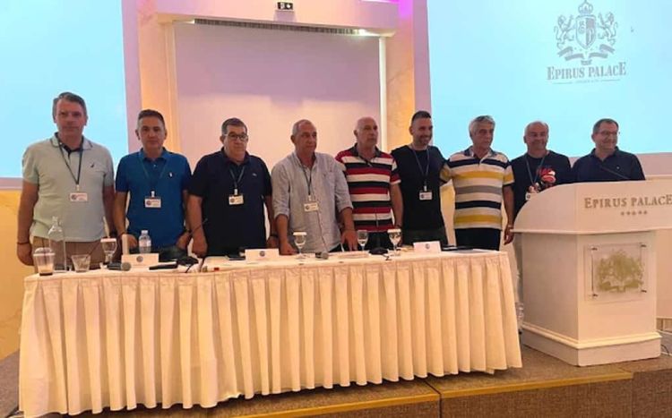 Στέλιος Καλαϊτζίδης και Παναγιώτης Παρασίδης στην Γενική Συνέλευση της Ένωσης Προπονητών Ελλάδος