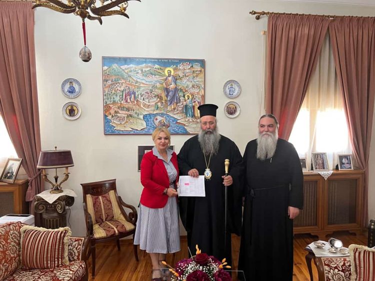 Συνάντηση Μητροπολίτη Κίτρους και Βουλευτή Πιερίας Άννας Μάνη με επίκεντρο το ευρωπαϊκό πρόγραμμα Erasmus+