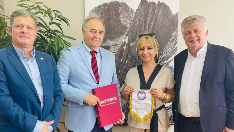 Συνάντηση της Αντιπεριφερειάρχη Πιερίας με τον Κυβερνήτη της Ahepa Hellas District 25