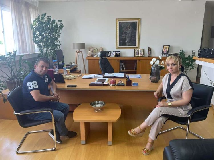 Συνάντηση της Αντιπεριφερειάρχη Πιερίας με τον Πρόεδρο της τ.κ. Αγίου Δημητρίου του Δήμου Κατερίνης