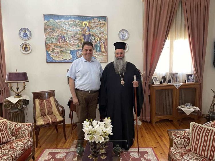 Επίσκεψη πραγματοποίησε ο νέος Διευθυντής Δευτεροβάθμιας Εκπαίδευσης Πιερίας, κος Μακρής Γεώργιος, στον Μητροπολίτη Γεώργιο Επίσκεψη πραγματοποίησε ο νέος Διευθυντής Δευτεροβάθμιας Εκπαίδευσης Πιερίας, κος Μακρής Γεώργιος, στον Μητροπολίτη Γεώργιο