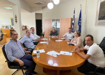 Συνάντηση της Αντιπεριφερειάρχη Πιερίας με τον Αντιπεριφερειάρχη Ανάπτυξης και τους Προέδρους των φορέων των λαϊκών αγορών