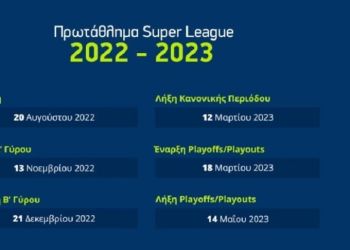 Super League: Από 20 Αυγούστου έως 13 Νοεμβρίου θα γίνουν 13 αγωνιστικές – Θα διακοπεί μέχρι 21 Δεκεμβρίου για το Μουντιάλ