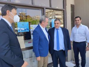 Ο αν. Υπουργός Οικονομικών στο Δημαρχείο Κατερίνης