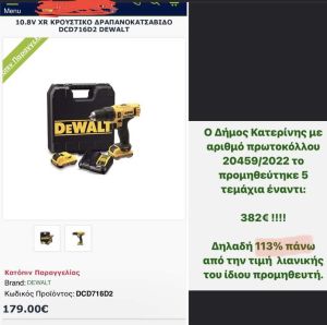 Φτάνει πια με τη διασπάθιση του Δημοτικού χρήματος!