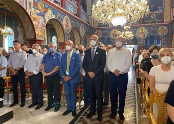 Εορτασμός της της Κοίμησης της Θεοτόκου στο Αιγίνιο