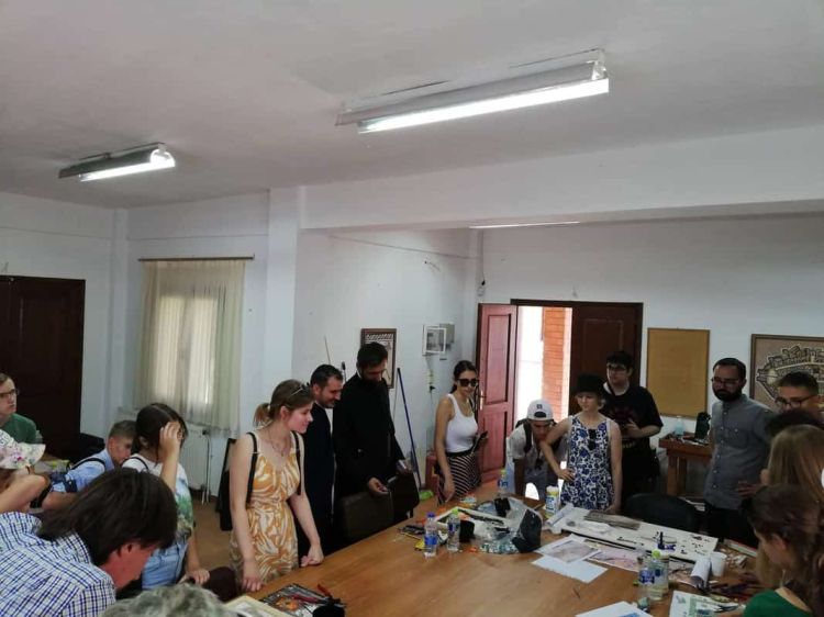 Νέοι απο την Ρουμανία Πολωνία και Σερβία στο κέντρο ψηφιδωτών Δίου Νέοι απο την Ρουμανία Πολωνία και Σερβία στο κέντρο ψηφιδωτών Δίου