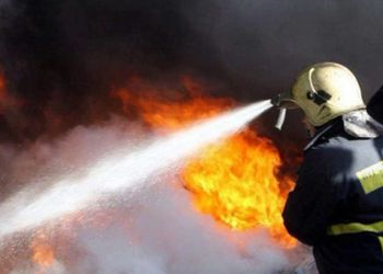 Πιερία: Όχημα πήρε φωτιά στην εθνική οδό (vid)