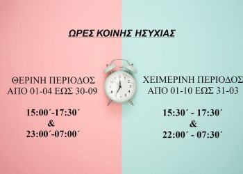 Ώρες κοινής ησυχίας: Πότε αλλάζουν – Τι ισχύει