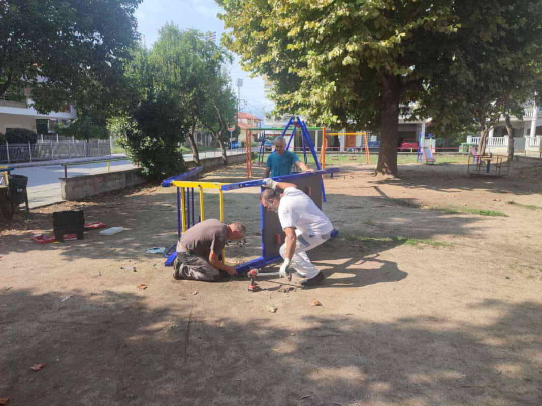Δήμος Κατερίνης: Νέα Παιχνίδια &Amp; Ασφάλεια Στην Παιδική Χαρά, Στην Περιοχή Του Α’ Δημοτικού Αθλητικού Κέντρου