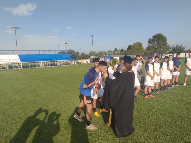 Πραγματοποιήθηκε ο αγιασμός στον Εθνικό Κατερίνης