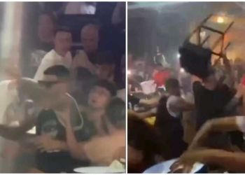 Ροντέο με Snik στην Κατερίνη: Έπαιξε μπουνιές, ματωμένοι θαμώνες (vid)