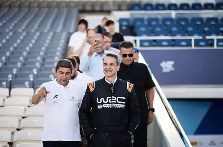 ΕΚΟ Ράλλυ Ακρόπολις: Στο ΟΑΚΑ με φόρμα WRC ο Κυριάκος Μητσοτάκης Στο ΟΑΚΑ με φόρμα Wrc ο Κυριάκος Μητσοτάκης